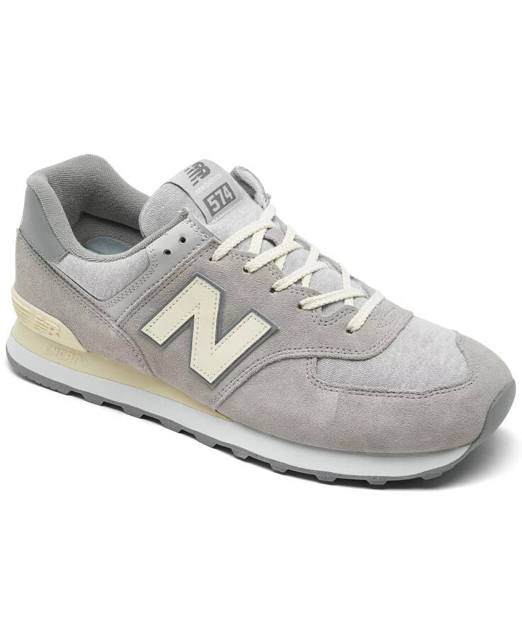 Men's 574 Casual Sneakers from Finish Line Light Grey - 1