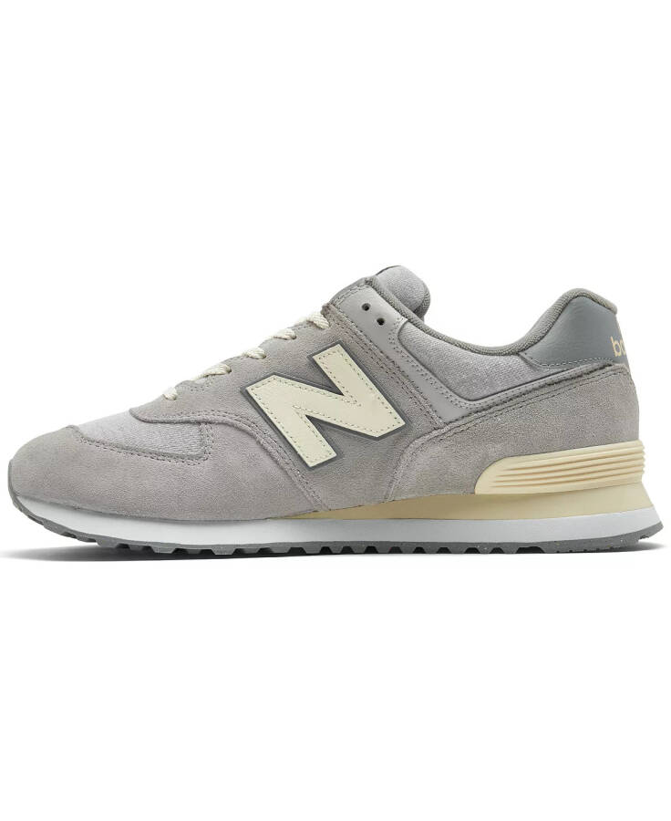 Men's 574 Casual Sneakers from Finish Line Light Grey - 3