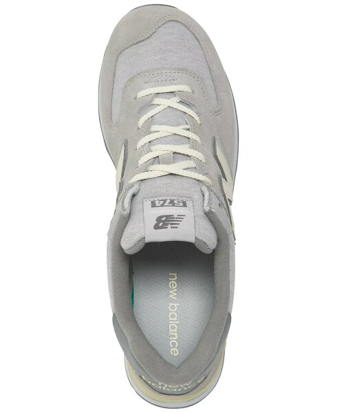 Men's 574 Casual Sneakers from Finish Line Light Grey - 5