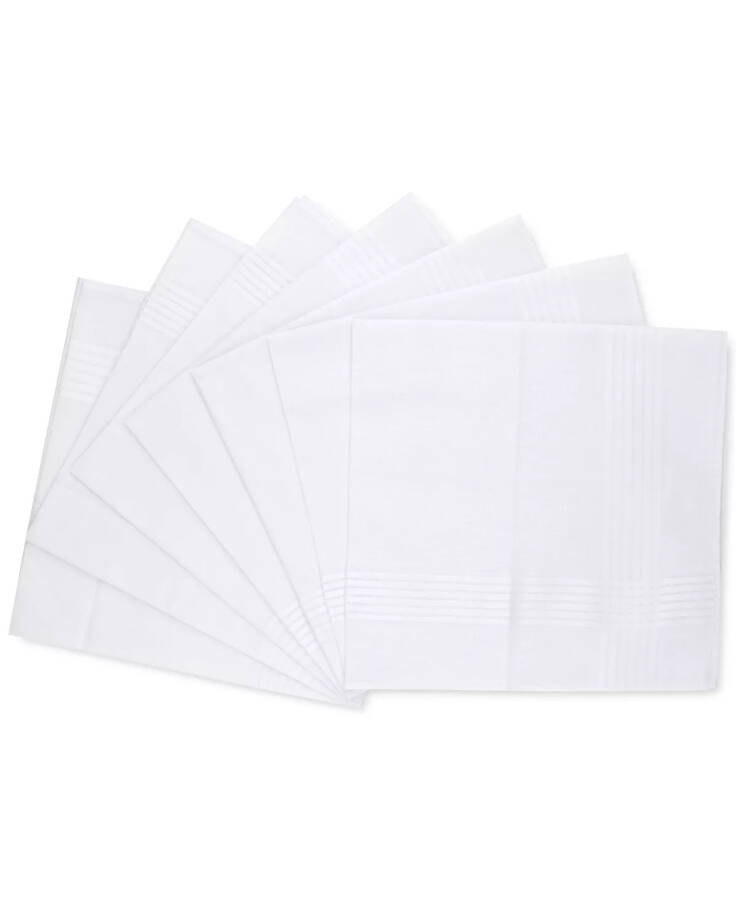 Men's 7-Pc. Cotton Handkerchiefs White - 1