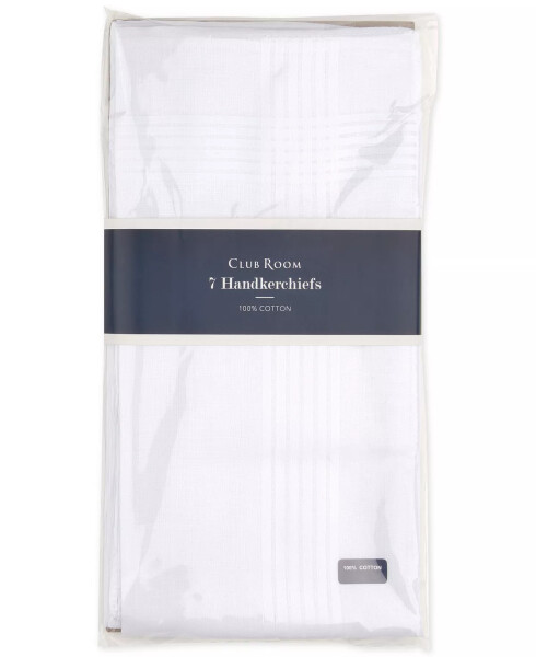 Men's 7-Pc. Cotton Handkerchiefs White - 3