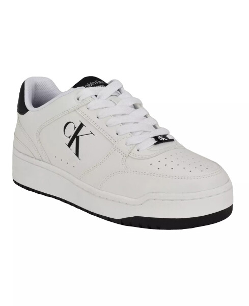 Men's Acre Lace-Up Casual Sneakers White, Black - 1