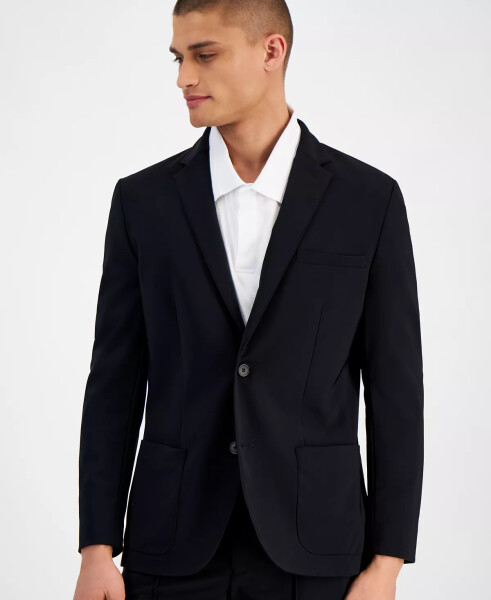 Men's Alfatech Notch Lapel Patch Pocket Blazer, Created for Macy's Deep Black - 4