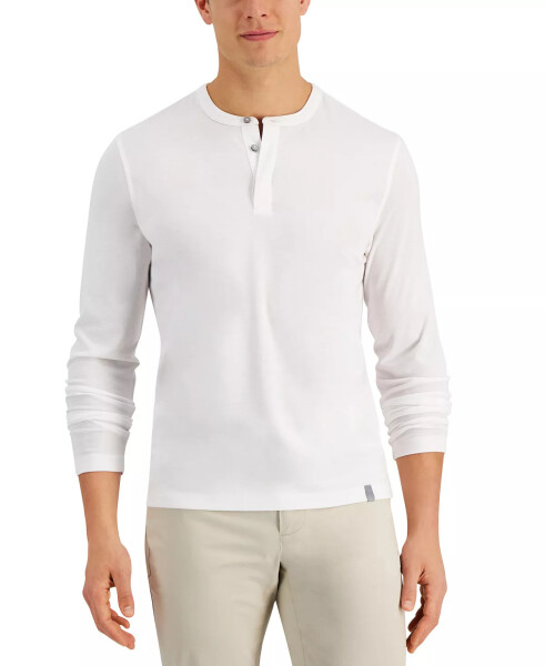 Men's Alfatech Solid Henley, Created for Modazone Bright White - 6