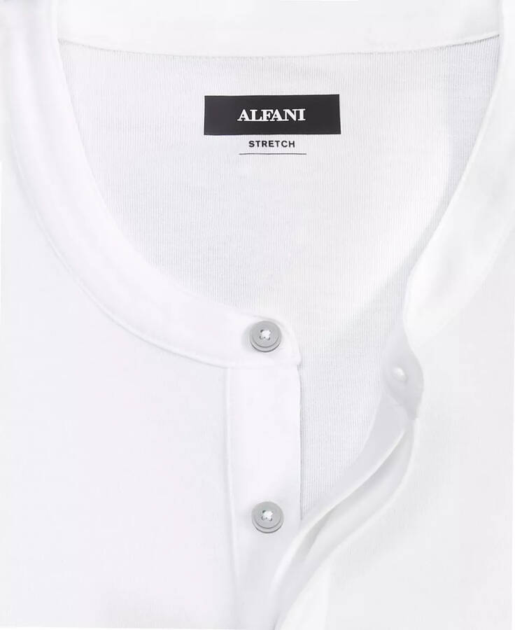 Men's Alfatech Solid Henley, Created for Modazone Bright White - 4