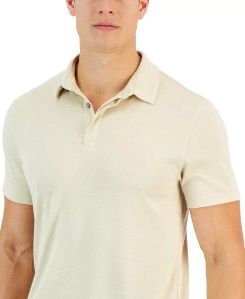 Men's AlfaTech Stretch Solid Polo Shirt, Created for Modazone Brown Rice - 3