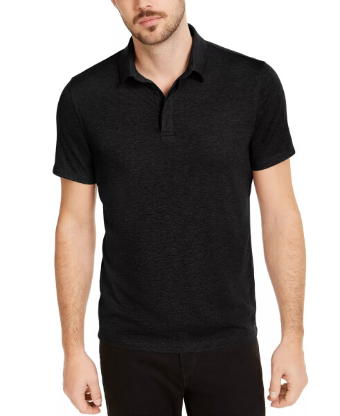 Men's AlfaTech Stretch Solid Polo Shirt, Created for Modazone Deep Black - 5