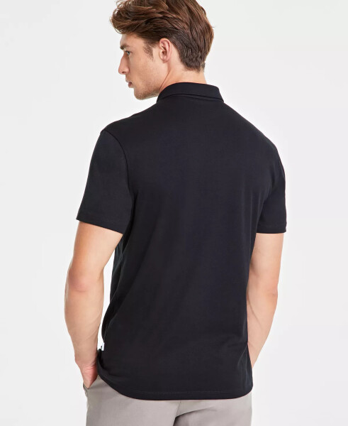 Men's AlfaTech Stretch Solid Polo Shirt, Created for Modazone Deep Black - 2