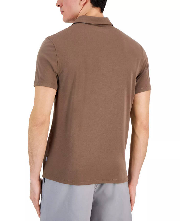 Men's AlfaTech Stretch Solid Polo Shirt, Created for Modazone Dill Seed - 2