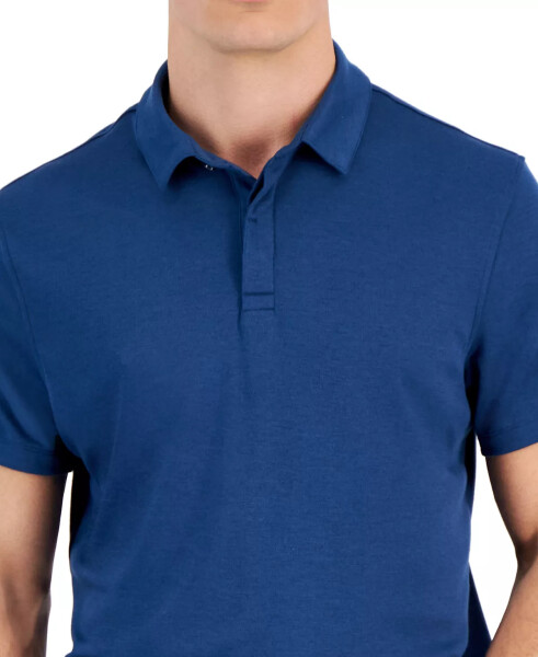 Men's AlfaTech Stretch Solid Polo Shirt, Created for Modazone Navy Steel - 3