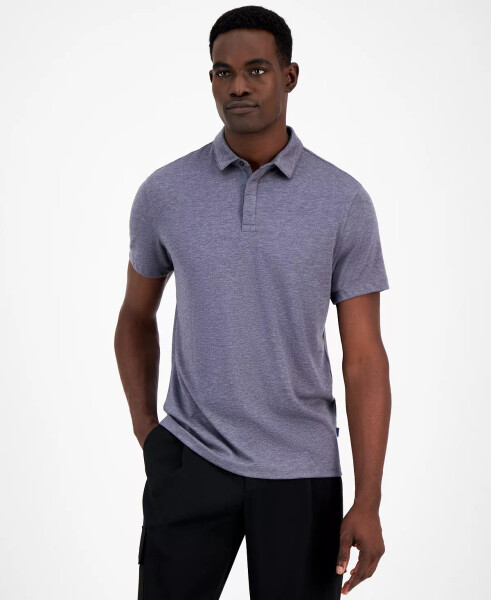 Men's AlfaTech Stretch Solid Polo Shirt, Created for Modazone Oxford Heather - 1