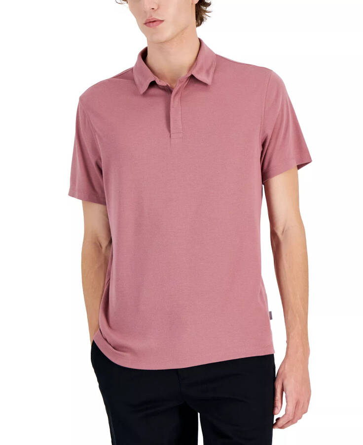 Men's AlfaTech Stretch Solid Polo Shirt, Created for Modazone Segovia Mauve - 1