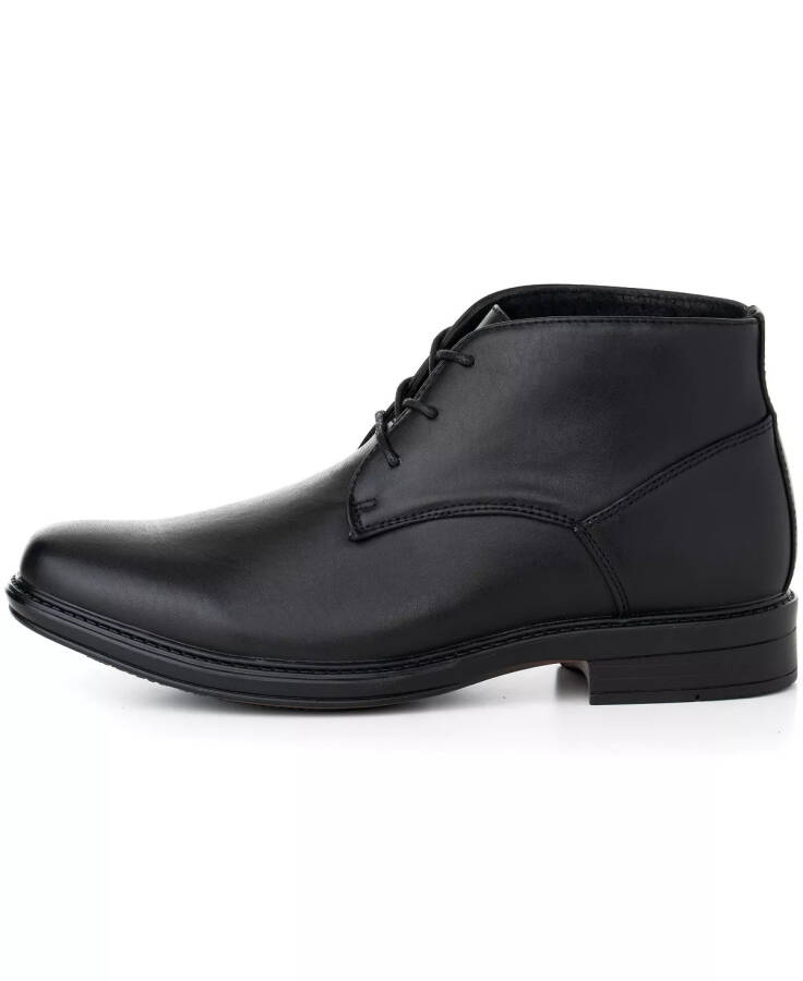 Men's Ankle Boots Dressy Casual Leather Lined Dress Shoes Lace up Black - 2