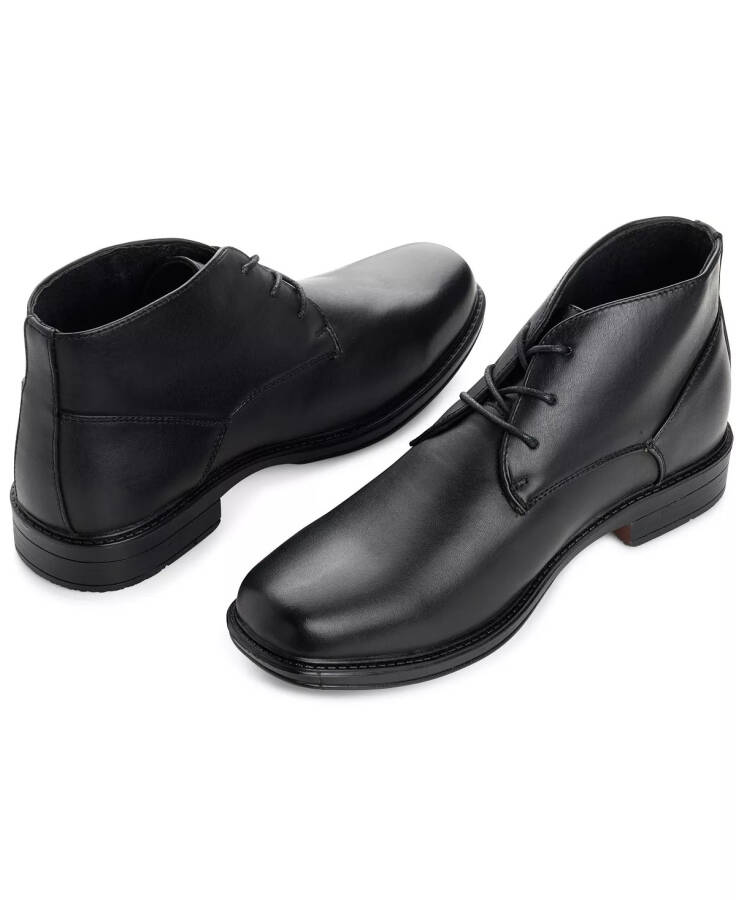 Men's Ankle Boots Dressy Casual Leather Lined Dress Shoes Lace up Black - 5