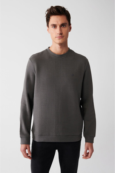 Men's Anthracite Crewneck Sweatshirt - 1