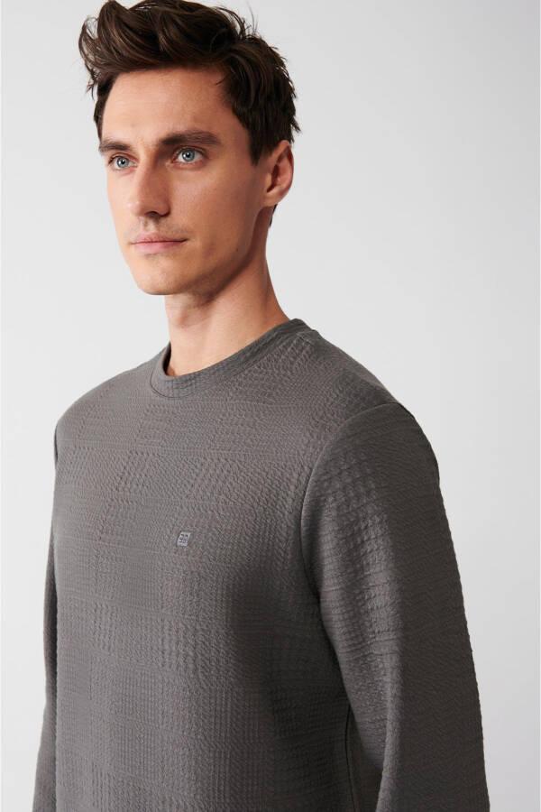 Men's Anthracite Crewneck Sweatshirt - 2