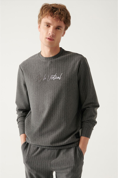 Men's Anthracite Crewneck Sweatshirt - 2