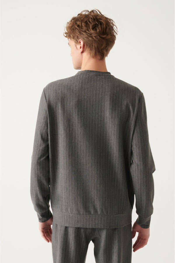 Men's Anthracite Crewneck Sweatshirt - 4