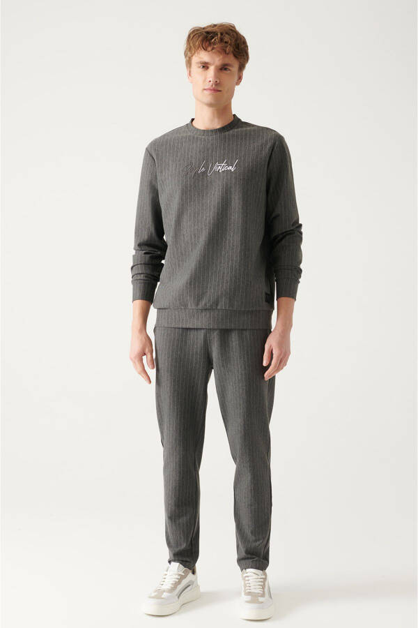 Men's Anthracite Crewneck Sweatshirt - 5