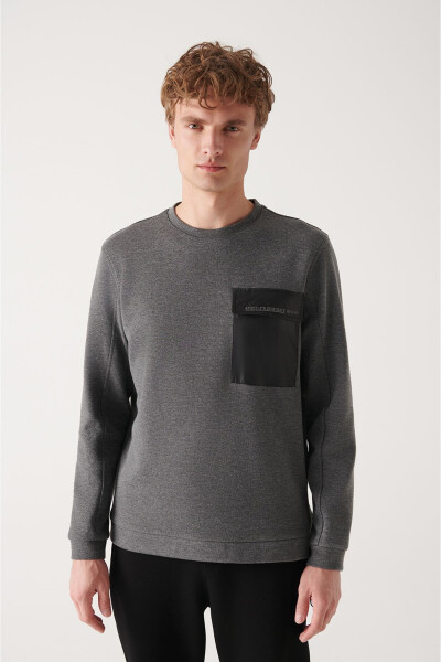 Men's Anthracite Crewneck Sweatshirt - 6