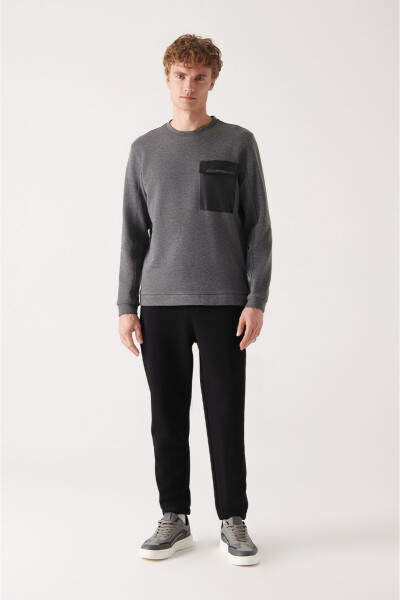 Men's Anthracite Crewneck Sweatshirt - 10