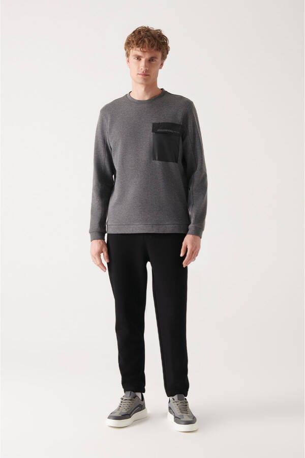 Men's Anthracite Crewneck Sweatshirt - 5