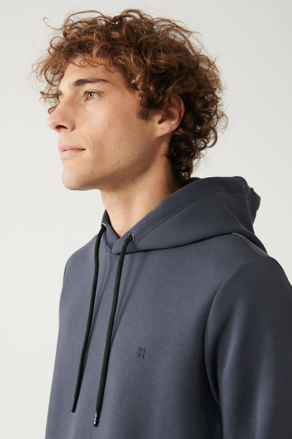 Men's Anthracite Hooded Sweatshirt - 2