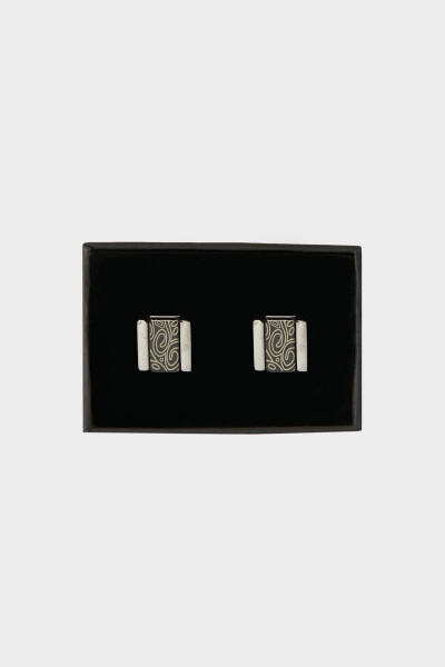 Men's Anthracite Metal Special Gift Box Cufflinks - 1