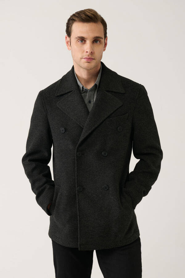 Men's Anthracite Short Coat - 1