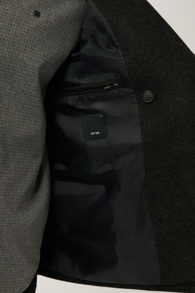 Men's Anthracite Short Coat - 5