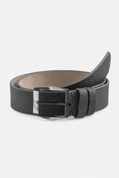 Men's Anthracite Textured Belt A41Y9305 - 1