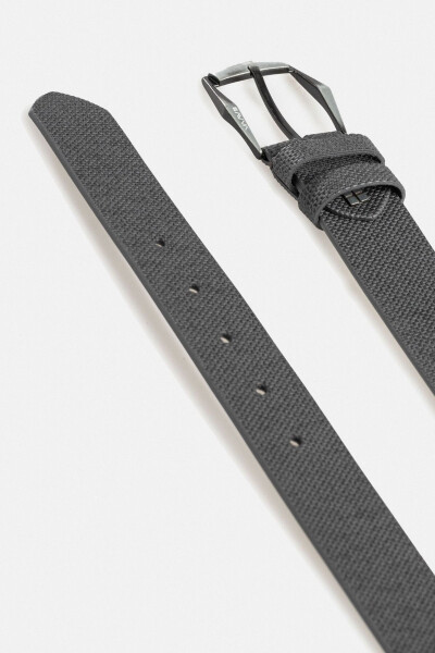 Men's Anthracite Textured Belt A41Y9305 - 2