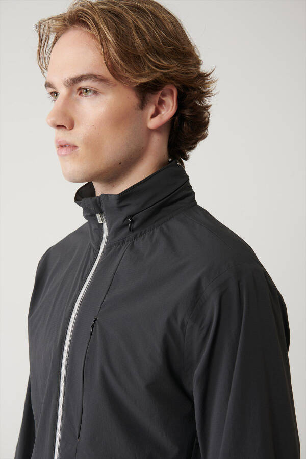 Men's Anthracite Waterproof Jacket - 2