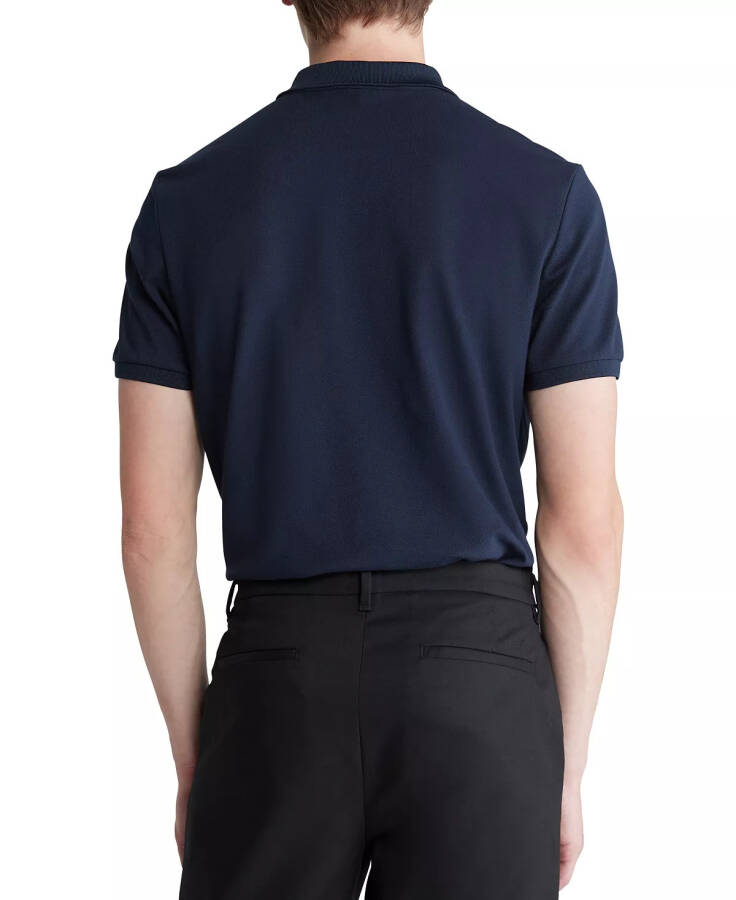 Men's Athletic Tech Zip Polo Shirt Dark Sapphire - 2