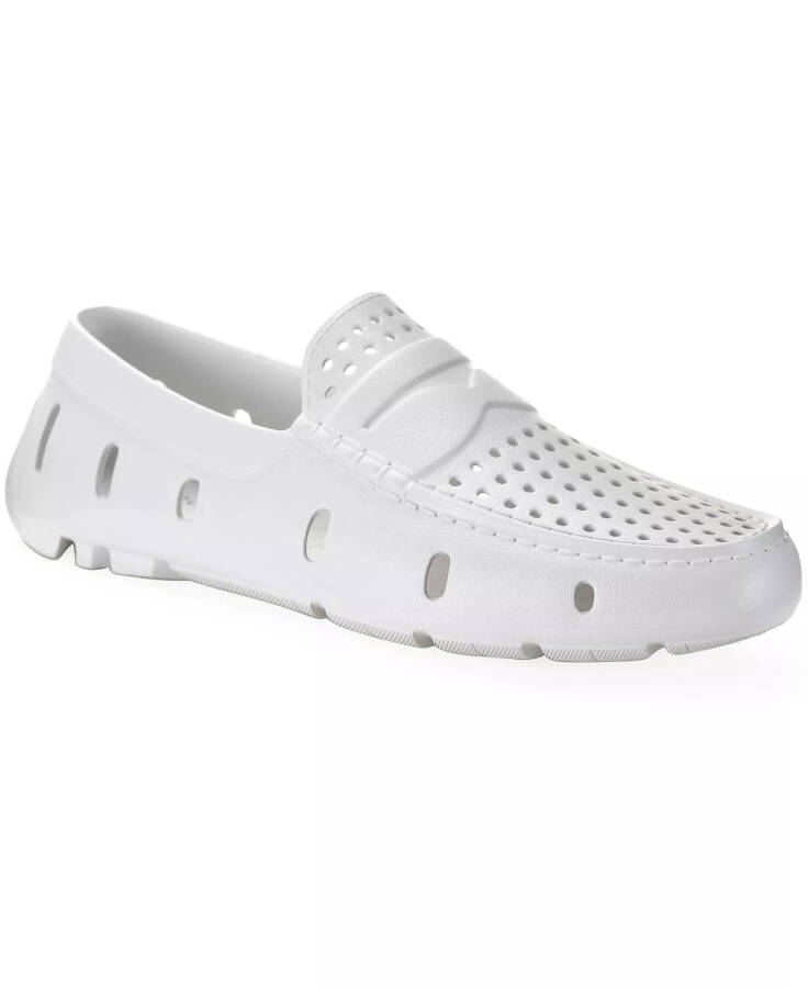 Men's Atlas Perforated Driver, Created for Modazone White - 6