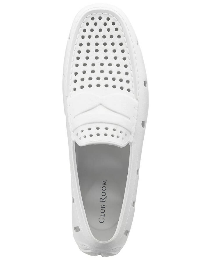 Men's Atlas Perforated Driver, Created for Modazone White - 9