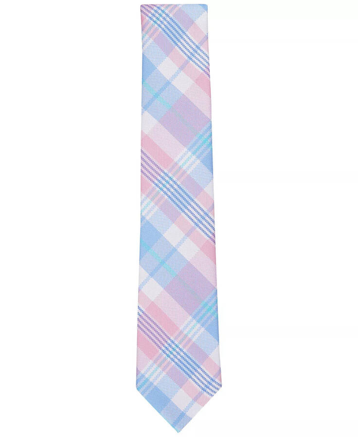 Men's Austine Plaid Tie, Created for Modazone Pink - 2