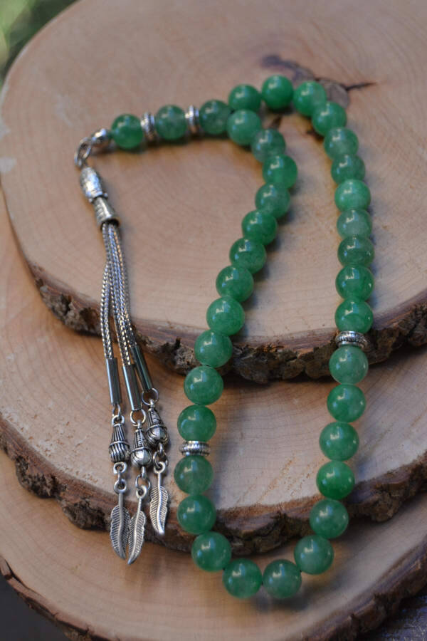 Men's Aventurine Natural Stone Prayer Beads - 1