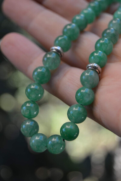 Men's Aventurine Natural Stone Prayer Beads - 3