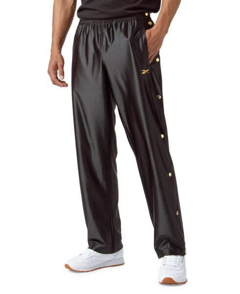 Men's Basketball Gold-Tone Snap Pants, Created for Macy's Black - 6