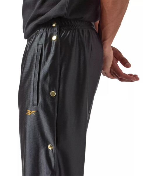 Men's Basketball Gold-Tone Snap Pants, Created for Macy's Black - 9