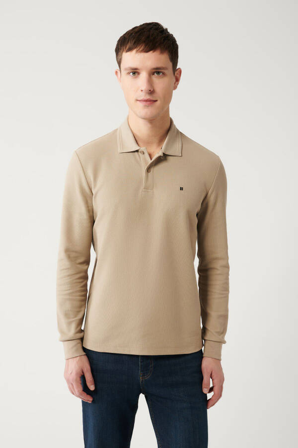 Men's Beige Sweatshirt - 3