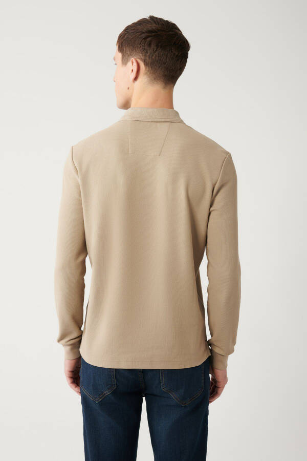 Men's Beige Sweatshirt - 4