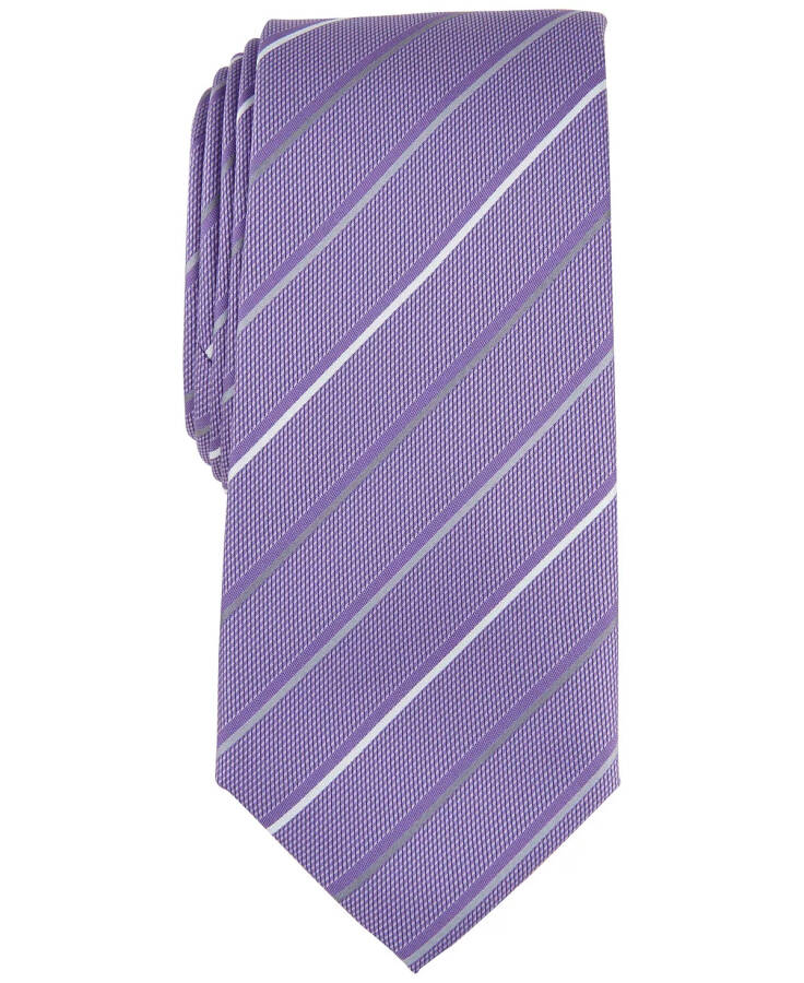 Men's Belwood Slim Stripe Tie, Created for Modazone Lilac - 1