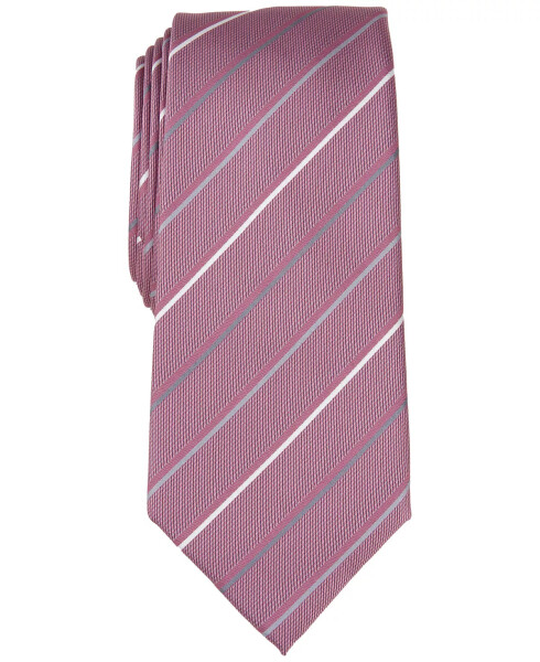 Men's Belwood Slim Stripe Tie, Created for Modazone Pink - 1