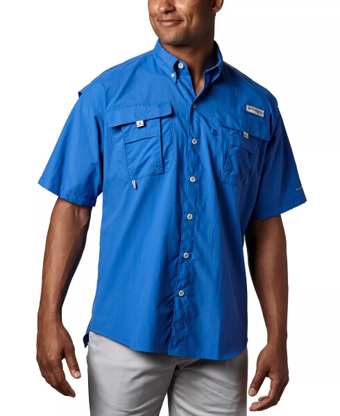 Men's Big & Tall Bahama II Short Sleeve Shirt Vivid Blue - 1