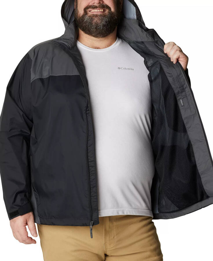 Men's Big & Tall Glennaker Lake™ Rain Jacket Black, Grill - 3