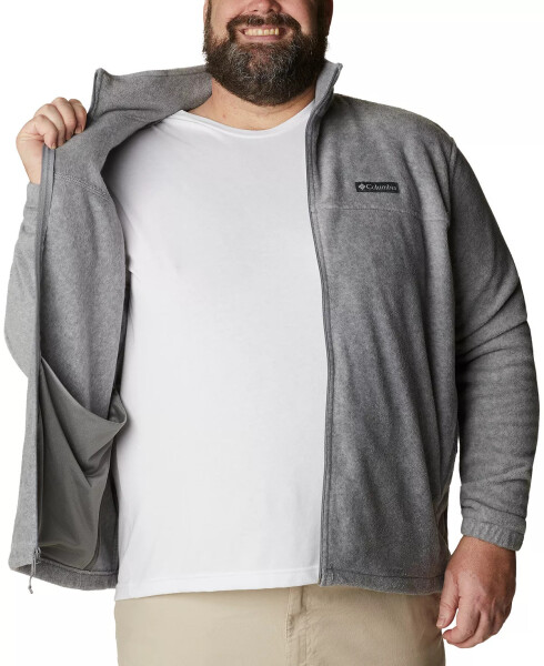 Men's Big & Tall Steens Mountain Fleece Jacket Light Grey, Heather - 3