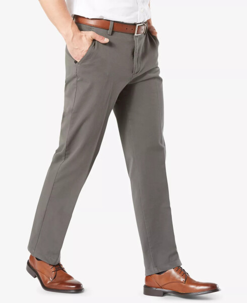 Men's Big & Tall Workday Classic Fit Smart 360 Flex Stretch Khakis Dark Gray - 3