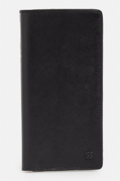 Men's Black 100% Leather Wallet B009561 - 1